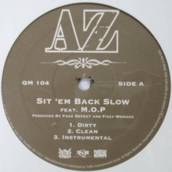 AZ : Sit 'Em Back Slow / This Is What I Do / Game Of Life (12")