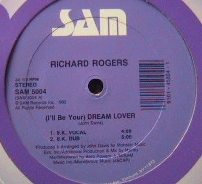 Richard Rogers : Dream Lover (12")
