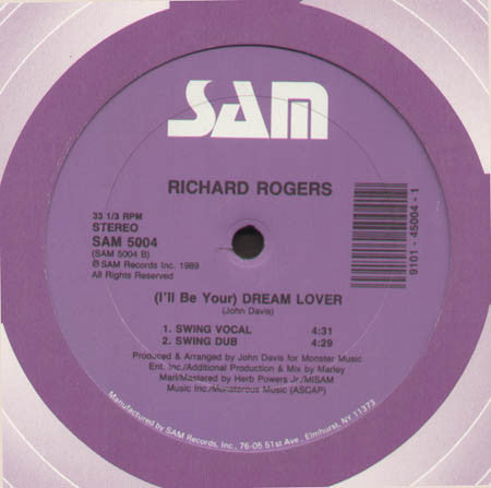 Richard Rogers : Dream Lover (12")