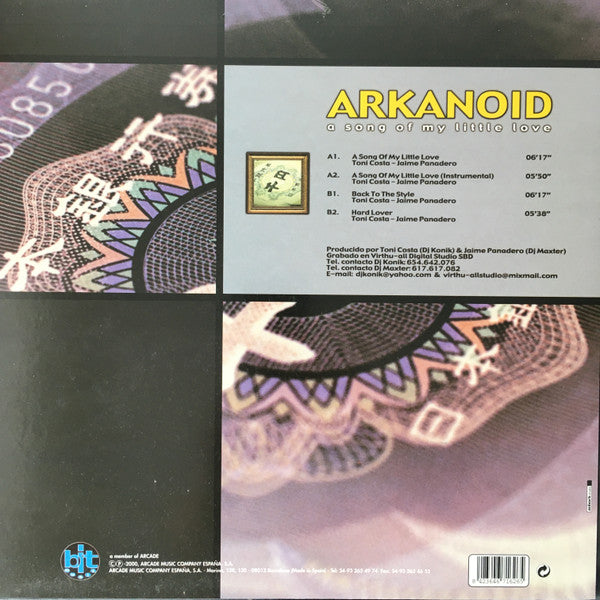 Arkanoid (3) : A Song Of My Little Love (12")