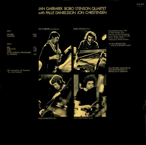 Jan Garbarek - Bobo Stenson Quartet : Dansere (LP, Album)
