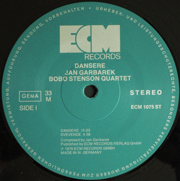 Jan Garbarek - Bobo Stenson Quartet : Dansere (LP, Album)