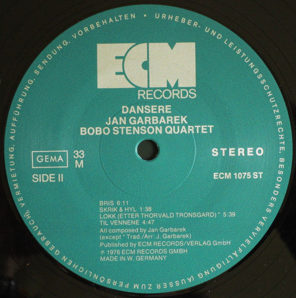 Jan Garbarek - Bobo Stenson Quartet : Dansere (LP, Album)