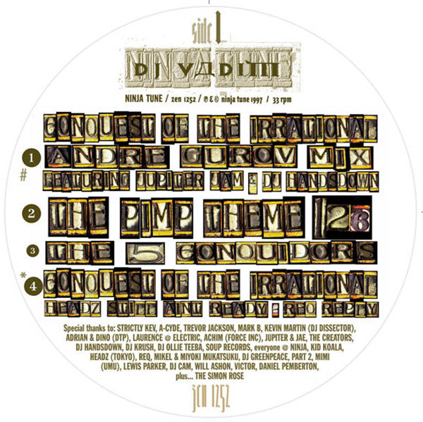 DJ Vadim : Conquest Of The Irrational (12")