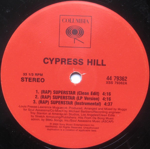 Cypress Hill : Superstar (12")