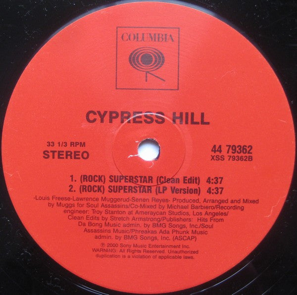 Cypress Hill : Superstar (12")
