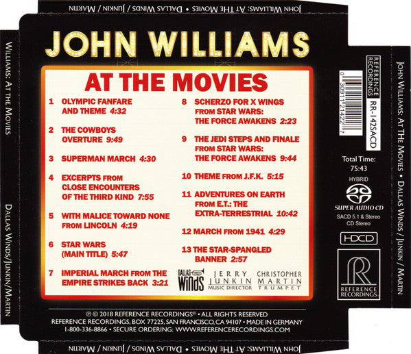 Dallas Wind Symphony, John Williams (4) : John Williams At The Movies (SACD, Hybrid, Multichannel, Album)