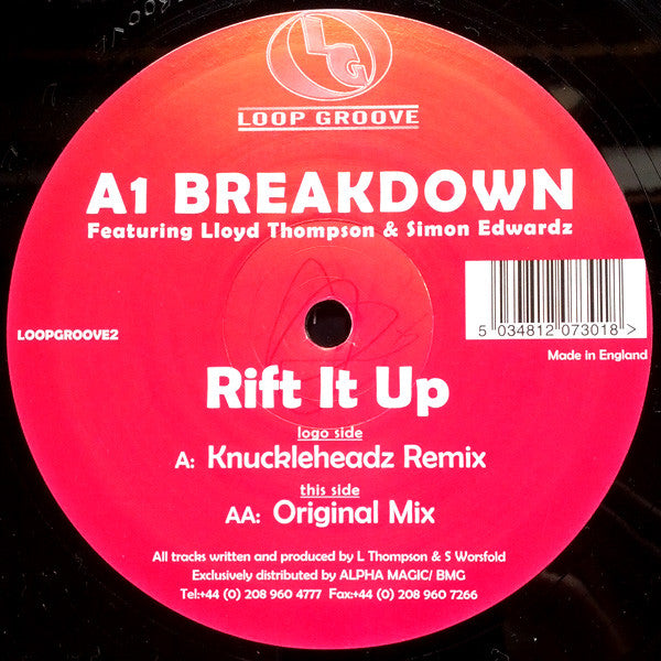 A1 Breakdown : Rift It Up (12")