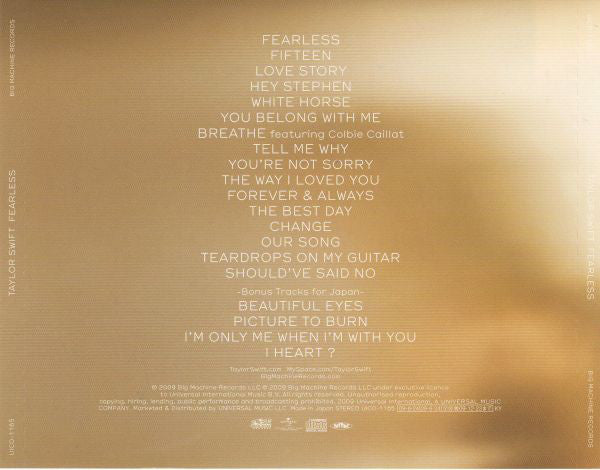 Taylor Swift : Fearless (CD, Album)
