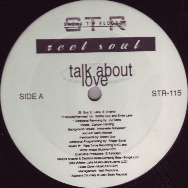 Reel Soul Featuring Carolyn Harding : Talk About Love (12")