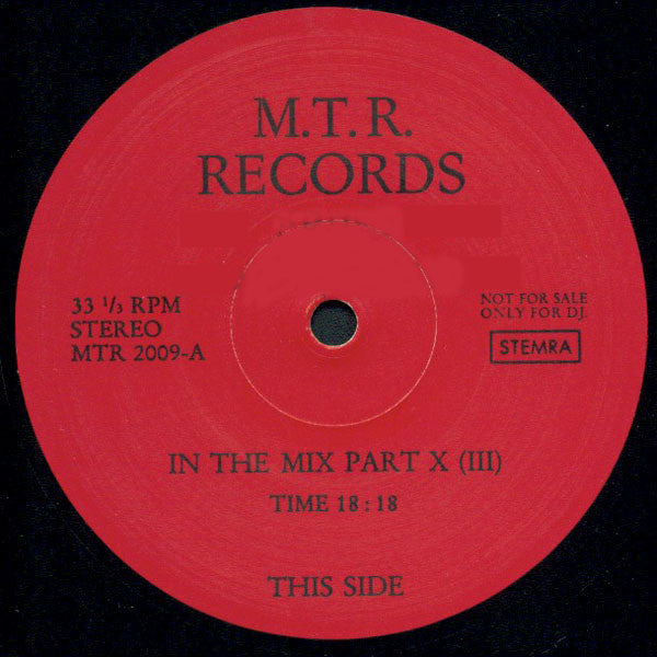 Various : In The Mix Part X (12", Mixed, Unofficial)