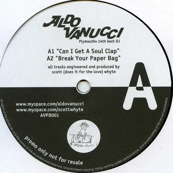 Aldo Vanucci : Can I Get A Soul Clap (12")