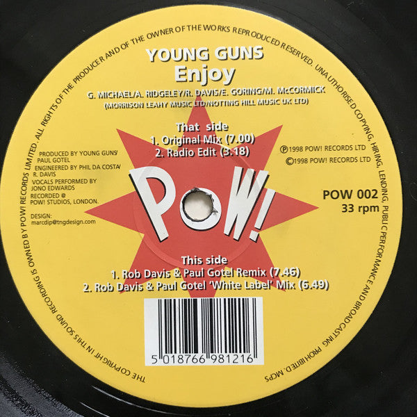 Young Guns : Enjoy (12")