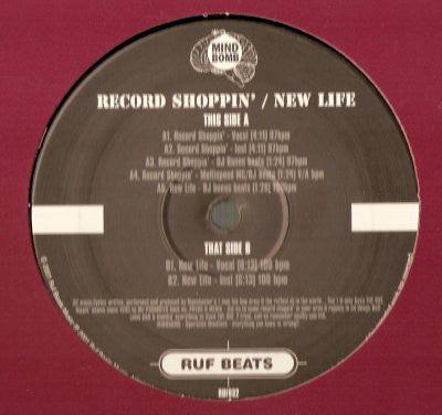 Mind Bomb : Record Shoppin' / New Life (12", Single)