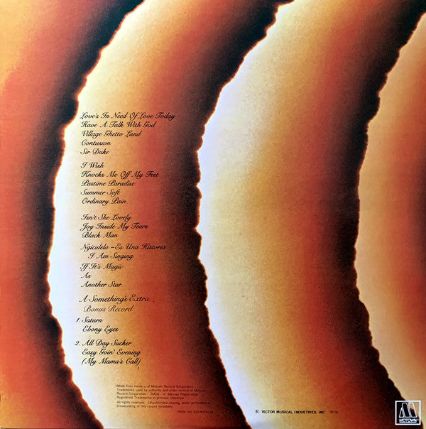 Stevie Wonder : Songs In The Key Of Life (2xLP, Album, RE, Gat + 7", EP, RE)