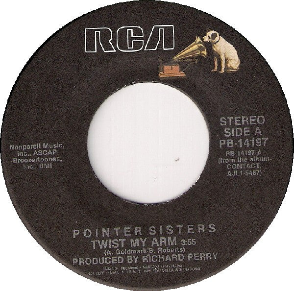 Pointer Sisters : Twist My Arm (7", Single, Styrene, Ind)