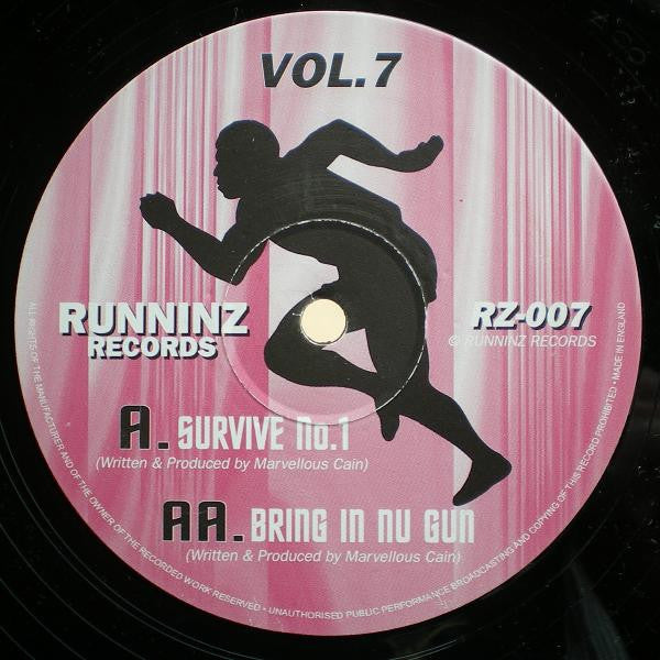 Marvellous Cain : Vol. 7 - Survive No.1 / Bring In Nu Gun (12")