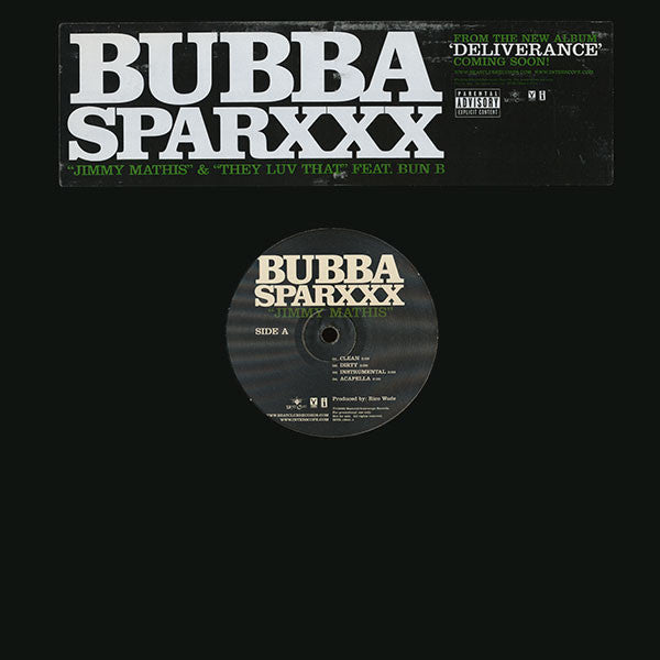 Bubba Sparxxx : Jimmy Mathis (12", Promo)