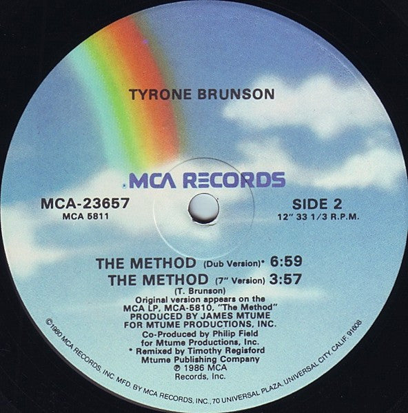 Tyrone Brunson : The Method (12" Version) (12")