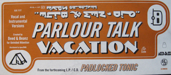 Parlour Talk : Vacation (12", Single)