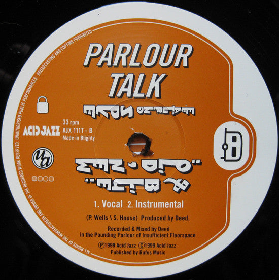 Parlour Talk : Vacation (12", Single)