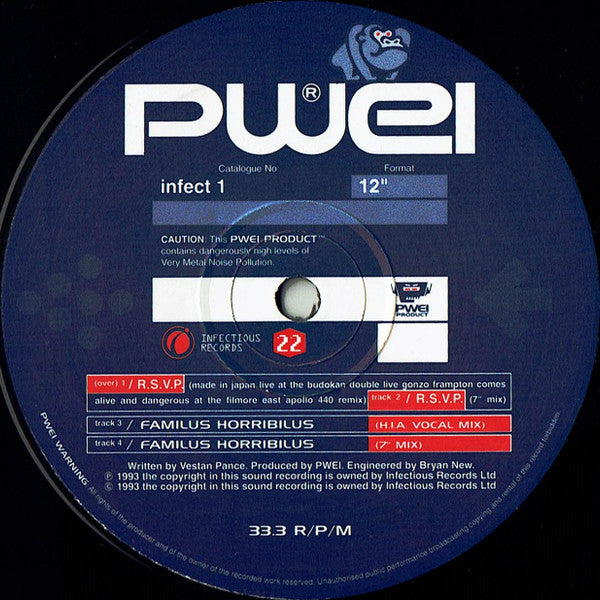 Pop Will Eat Itself : R.S.V.P. (12", Single)