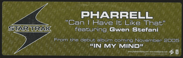 Pharrell Williams : Can I Have It Like That (12", Promo)