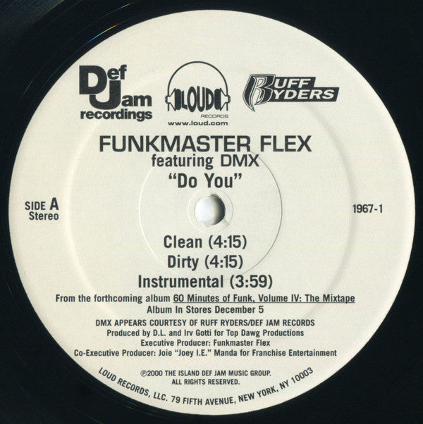 Funkmaster Flex Featuring DMX : Do You (12", Maxi)
