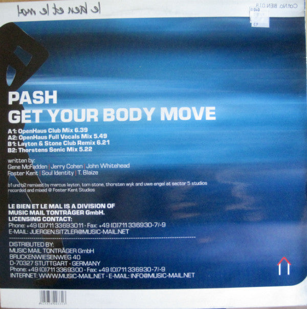 Open Haus Presents Jochen Pash : Get Your Body Move (12")