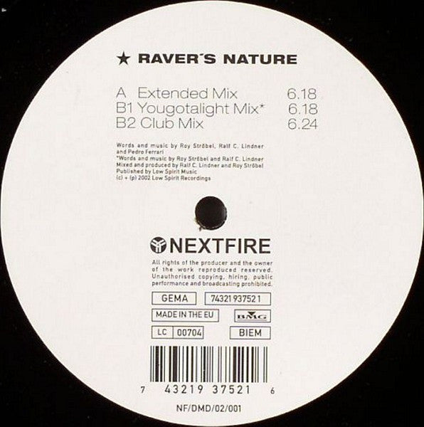 Raver's Nature : Hands Up Ravers 2002 (12")