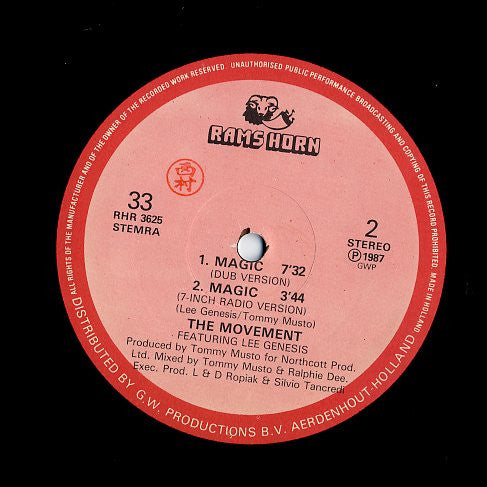The Movement (7) Featuring Lee Genesis : Magic (12")