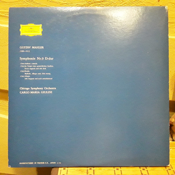 Gustav Mahler, The Chicago Symphony Orchestra, Carlo Maria Giulini : Symphonie Nr.9 (2xLP + LP)