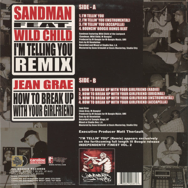 Sandman (9) / Jean Grae : I'm Telling You (Remix) / How To Break Up With Your Girlfriend (12")