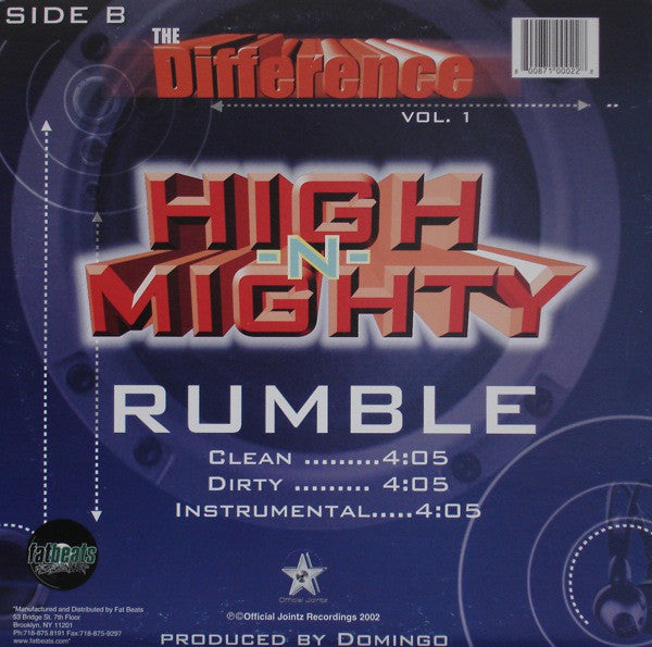 Various : The Difference Vol. 1 (12")