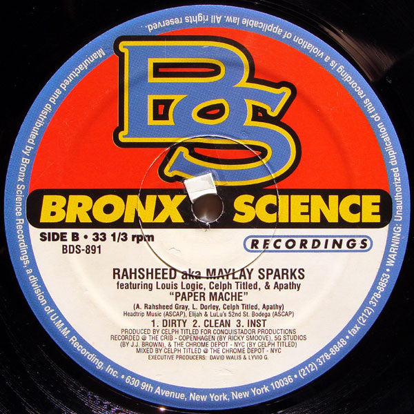 Rahsheed Aka Maylay Sparks : Faux Pas (12", Single)