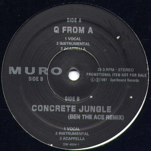 Muro : Q From A (12", Single, Promo)