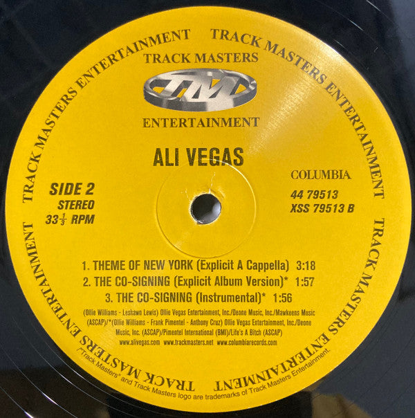 Ali Vegas : Theme Of New York (12")