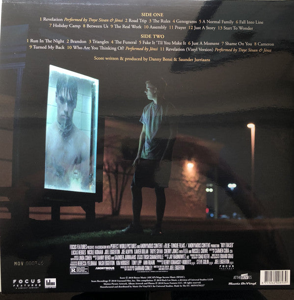Danny Bensi, Saunder Jurriaans : Boy Erased (Original Motion Picture Soundtrack) (LP, Num, Cle)