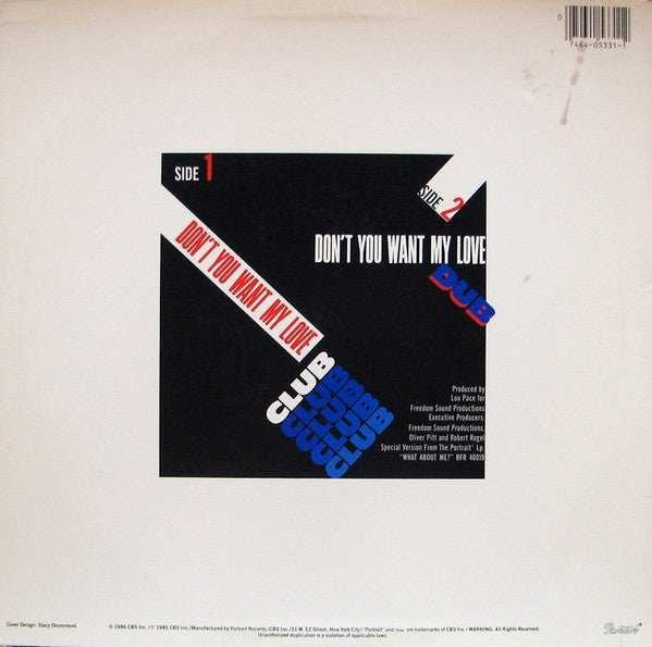 Nicole J McCloud : Don't You Want My Love (12")