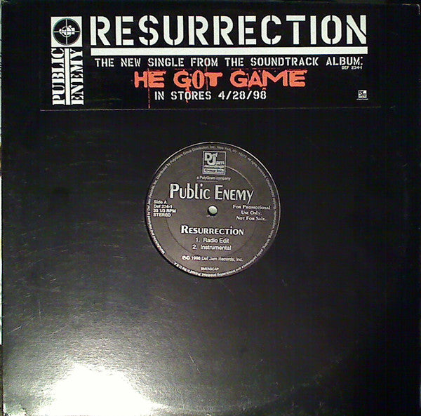 Public Enemy : Resurrection (12", Single, Promo)