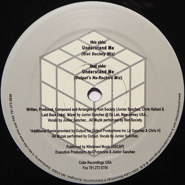 Riot Society : Understand Me (12")