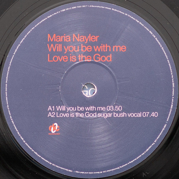 Maria Nayler : Will You Be With Me / Love Is The God (12", Maxi)
