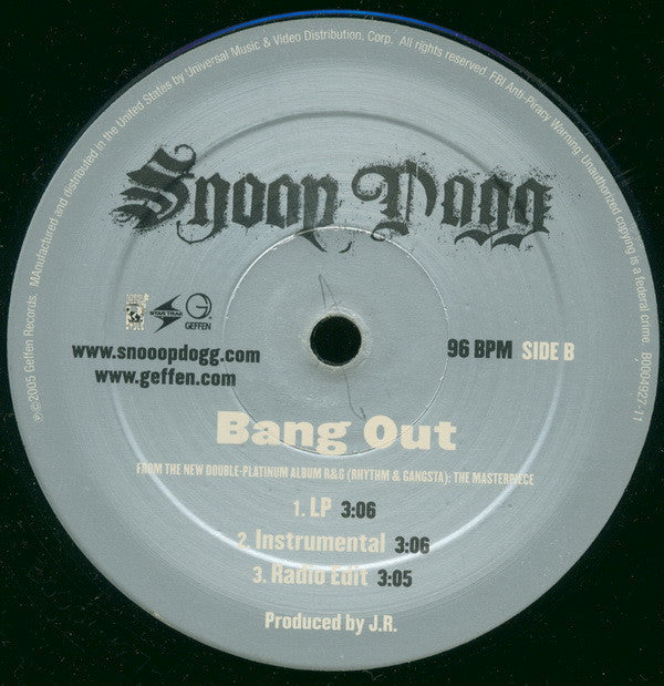 Snoop Dogg : Ups & Downs / Bang Out (12")