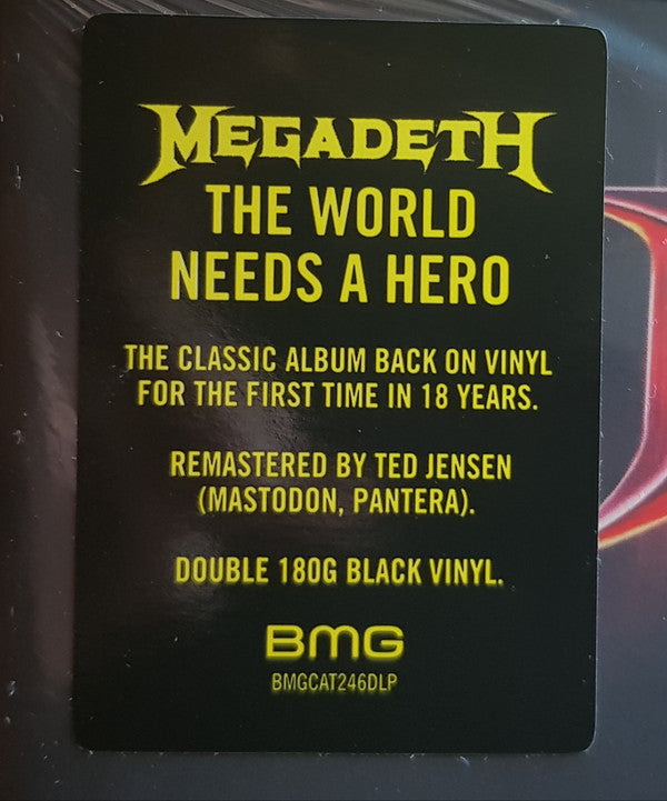 Megadeth : The World Needs A Hero (2xLP, Album, RE, RM, 180)