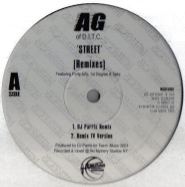 AG : Street [Remixes] (12")