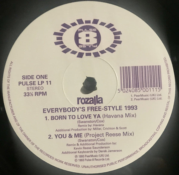 Rozalla : Everybody's Free-Style 1993 (2xLP, Album)