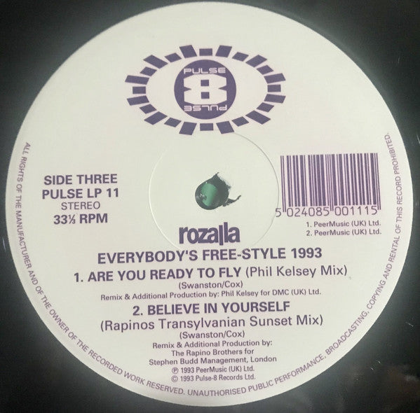 Rozalla : Everybody's Free-Style 1993 (2xLP, Album)