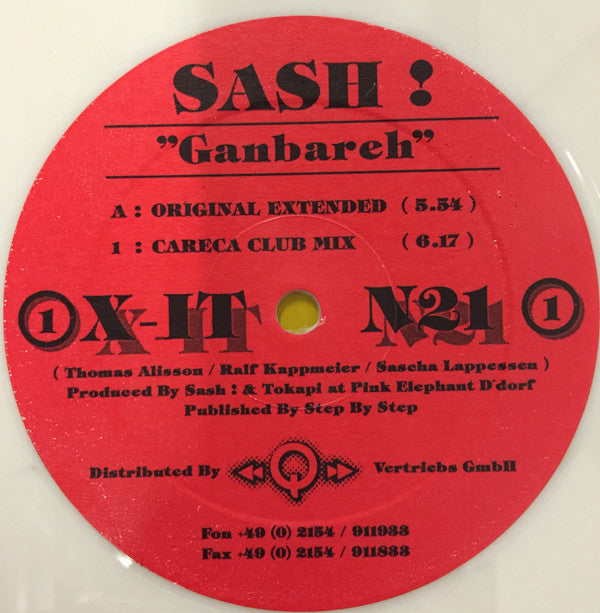 Sash! : Ganbareh (12", Whi)