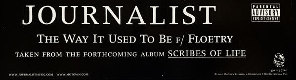 Journalist : The Way It Used To Be (12", Promo)