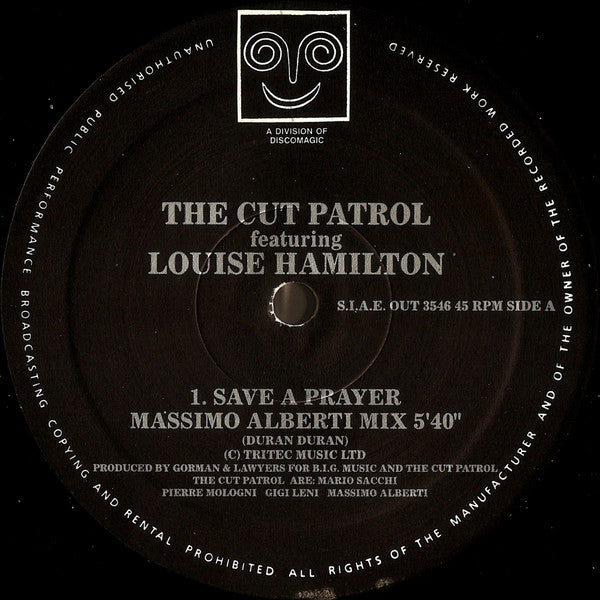 Cut Patrol Featuring Louise Hamilton : Save A Prayer (12")